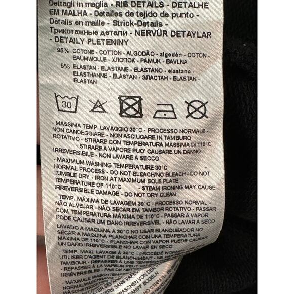 Armani Exchange black pull on sweat pants size Small - Picture 5 of 8